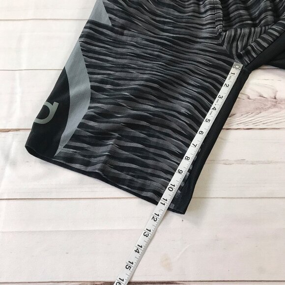 Nike Dri Fit Men Small Black Gray Space Dye Active Training Shorts - Picture 9 of 14